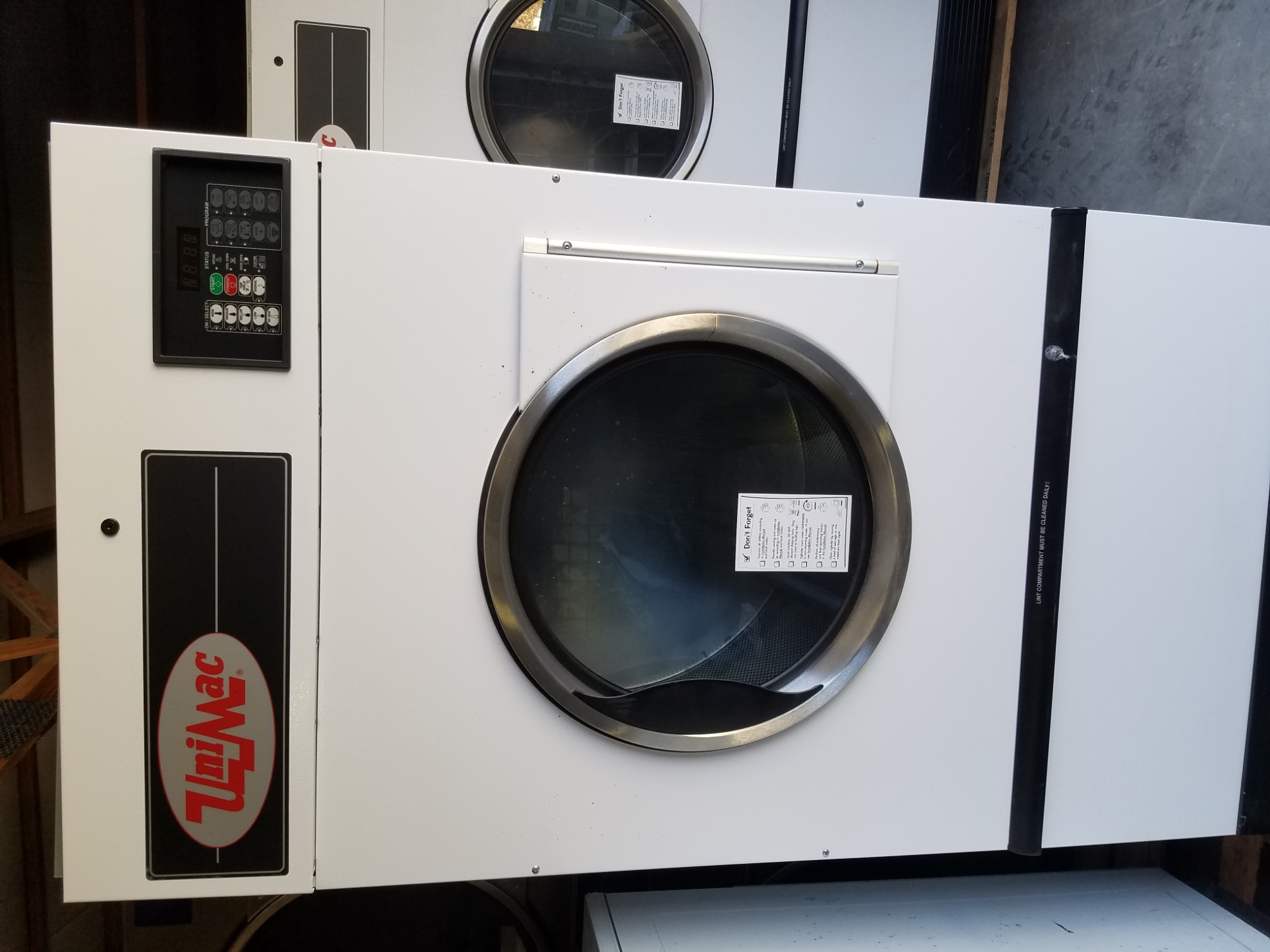 UniMac 50LB Dryers, Natural Gas